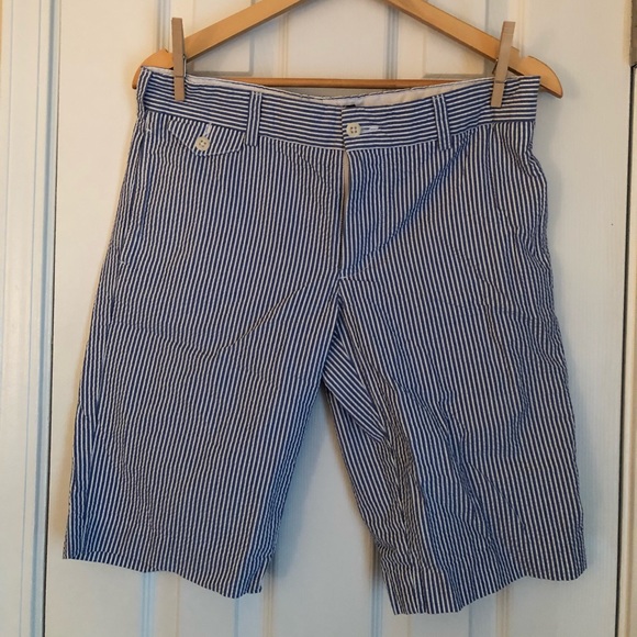 Polo Ralph Lauren Seersucker Bermuda Shorts - Picture 1 of 3
